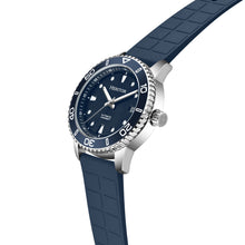Load image into Gallery viewer, Heritor Automatic Marshall Stainless Rubber-Strap Watch - Blue - HERHS4707
