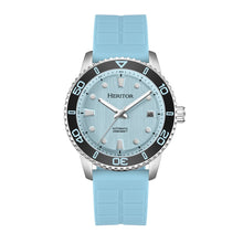 Load image into Gallery viewer, Heritor Automatic Marshall Stainless Rubber-Strap Watch - Light Blue - HERHS4708
