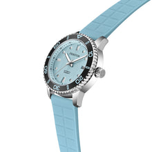 Load image into Gallery viewer, Heritor Automatic Marshall Stainless Rubber-Strap Watch - Light Blue - HERHS4708
