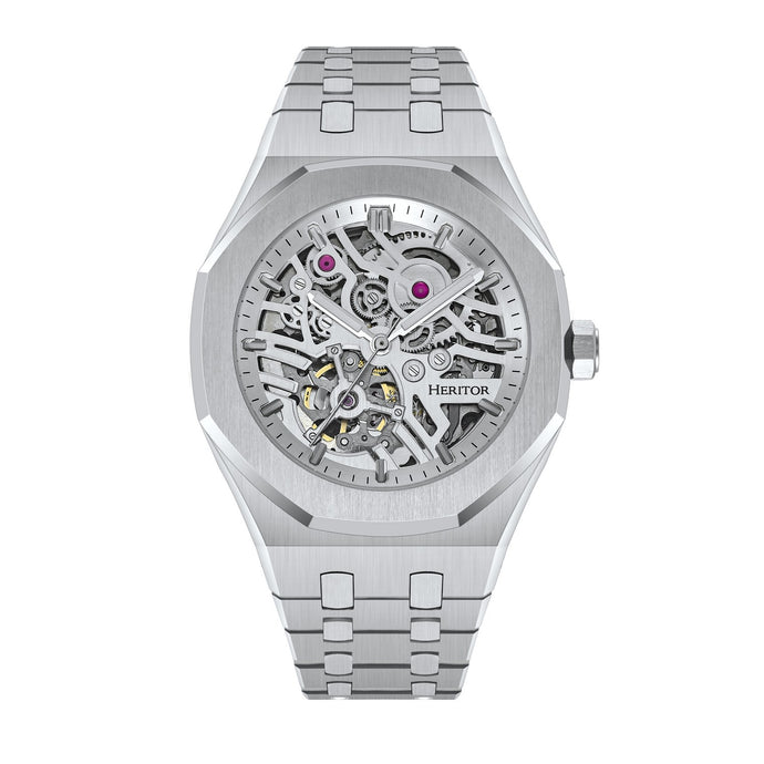Heritor Automatic Augustine Stainless Steel-Band Watch - HERHS5001