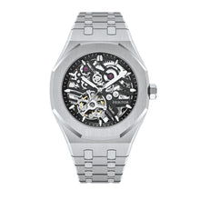 Load image into Gallery viewer, Heritor Automatic Augustine Stainless Steel-Band Watch - Silver/Black - HERHS5002
