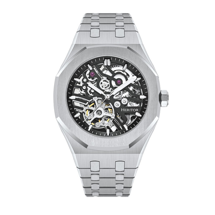 Heritor Automatic Augustine Stainless Steel-Band Watch - HERHS5002