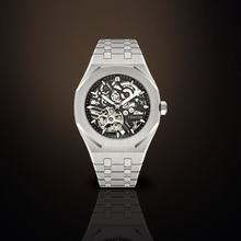 Load image into Gallery viewer, Heritor Automatic Augustine Stainless Steel-Band Watch - Silver/Black - HERHS5002
