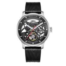 Load image into Gallery viewer, Heritor Automatic Marcell Leather-Band Watch - Silver/Black - HERHS5101
