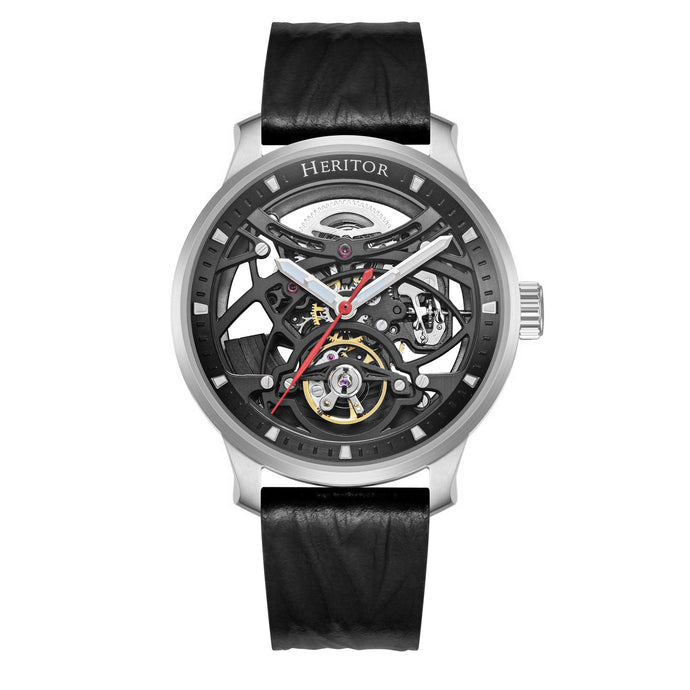 Heritor Automatic Marcell Leather-Band Watch - HERHS5101