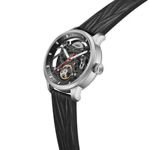 Load image into Gallery viewer, Heritor Automatic Marcell Leather-Band Watch - Silver/Black - HERHS5101
