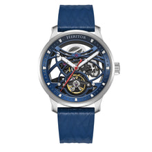 Load image into Gallery viewer, Heritor Automatic Marcell Leather-Band Watch - Silver/Blue - HERHS5103
