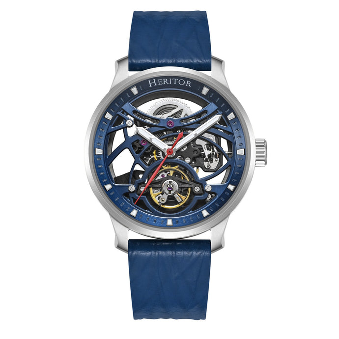 Heritor Automatic Marcell Leather-Band Watch - HERHS5103