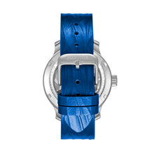 Load image into Gallery viewer, Heritor Automatic Marcell Leather-Band Watch - Silver/Blue - HERHS5103

