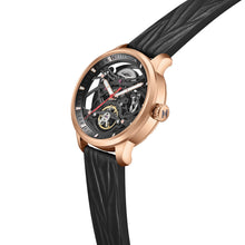 Load image into Gallery viewer, Heritor Automatic Marcell Leather-Band Watch - Rose Gold/Black - HERHS5104
