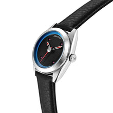 Load image into Gallery viewer, Heritor Automatic Symphony Leather-Band Watch - Silver/Black - HERHS5202
