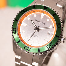 Load image into Gallery viewer, Heritor Automatic Bexley Stainless Steel-Band Watch - Green/Silver - HERHS4501
