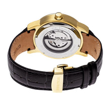 Load image into Gallery viewer, Heritor Automatic Romulus Leather-Band Watch - Gold/Black - HERHR6405
