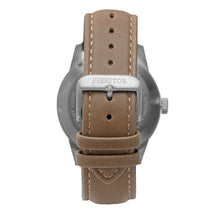 Load image into Gallery viewer, Heritor Automatic Jonas Leather-Band Skeleton Watch - Silver/Grey - HERHR9504
