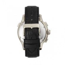 Load image into Gallery viewer, Heritor Automatic Hudson Semi-Skeleton Leather-Band Watch w/Day/Date - Black/Silver - HERHR7502
