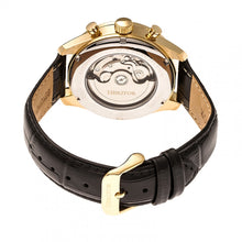 Load image into Gallery viewer, Heritor Automatic Benedict Leather-Band Watch w/ Day/Date - Gold/Black - HERHR6803

