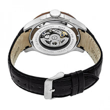 Load image into Gallery viewer, Heritor Automatic Belmont Skeleton Leather-Band Watch - Silver - HERHR3901
