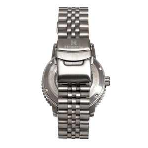 Heritor Automatic Dominic Bracelet Watch w/Date - Blue&Orange/Silver - HERHR9802