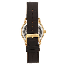 Load image into Gallery viewer, Heritor Automatic Protégé Leather-Band Watch w/Date - Gold/Black - HERHS2904
