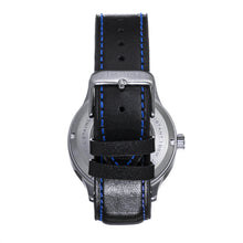 Load image into Gallery viewer, Heritor Automatic Bradford Leather-Band Watch w/Date - Blue &amp; Black - HERHS1104
