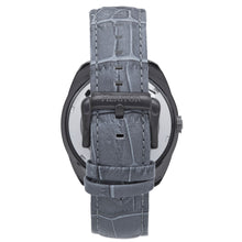 Load image into Gallery viewer, Heritor Automatic Roman Semi-Skeleton Leather-Band Watch - Gunmetal/Gray - HERHS2206
