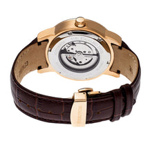 Load image into Gallery viewer, Heritor Automatic Romulus Leather-Band Watch - Rose Gold/Black - HERHR6406
