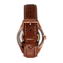Load image into Gallery viewer, Heritor Automatic Ashton Leather-Band Watch w/Date - White/Rose Gold - HERHS1404
