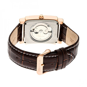 Heritor Automatic Frederick Leather-Band Watch - Rose Gold/Black - HERHR6105