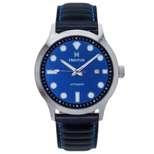 Load image into Gallery viewer, Heritor Automatic Bradford Leather-Band Watch w/Date - Blue &amp; Black - HERHS1109
