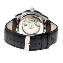 Load image into Gallery viewer, Heritor Automatic Piccard Semi-Skeleton Leather-Band Watch - Silver - HERHR2001
