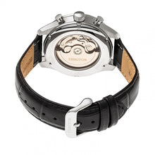 Load image into Gallery viewer, Heritor Automatic Benedict Leather-Band Watch w/ Day/Date - Silver/Black - HERHR6802

