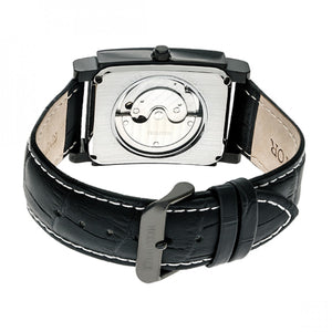 Heritor Automatic Frederick Leather-Band Watch - Black - HERHR6106