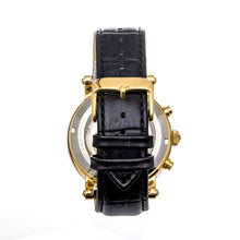 Load image into Gallery viewer, Heritor Automatic Barnsley Semi-Skeleton Leather-Band Watch - Gold/Black - HERHS1803
