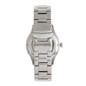 Heritor Automatic Antoine Semi-Skeleton Bracelet Watch - Silver/Black - HERHR8502