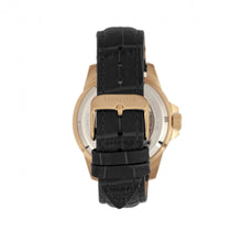 Load image into Gallery viewer, Heritor Automatic Lucius Leather-Band Watch w/Date - Rose Gold/Black - HERHR7811

