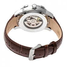 Load image into Gallery viewer, Heritor Automatic Callisto Semi-Skeleton Leather-Band Watch - Silver - HERHR7203
