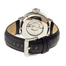 Load image into Gallery viewer, Heritor Automatic Olds Leather-Band Watch - Silver/Black/Black - HERHR3202
