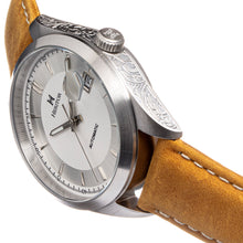 Load image into Gallery viewer, Heritor Automatic Ashton Leather-Band Watch w/Date - White/Beige - HERHS1401
