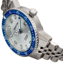 Load image into Gallery viewer, Heritor Automatic Dominic Bracelet Watch w/Date - Blue/Silver - HERHR9801
