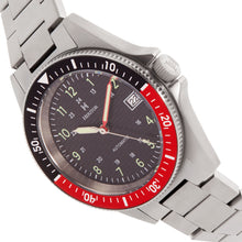 Load image into Gallery viewer, Heritor Automatic Calder Bracelet Watch w/Date - Silver/Black-Red - HERHS2803

