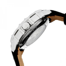 Load image into Gallery viewer, Heritor Automatic Conrad Skeleton Leather-Band Watch - Rose Gold/Black - HERHR2504
