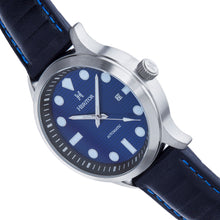 Load image into Gallery viewer, Heritor Automatic Bradford Leather-Band Watch w/Date - Blue &amp; Black - HERHS1109
