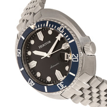 Load image into Gallery viewer, Heritor Automatic Morrison Bracelet Watch w/Date - Black/Blue - HERHR7612
