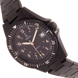 Heritor Automatic Calder Bracelet Watch w/Date - Black - HERHS2805