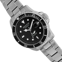 Load image into Gallery viewer, Heritor Automatic Lucius Bracelet Watch w/Date - Silver/Black - HERHR7802
