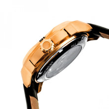 Load image into Gallery viewer, Heritor Automatic Lennon Semi-Skeleton Leather-Band Watch - Rose Gold/Black - HERHR2806
