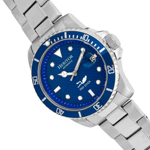 Heritor Automatic Lucius Bracelet Watch w/Date - Silver/Blue - HERHR7803