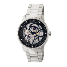 Load image into Gallery viewer, Heritor Automatic Ryder Skeleton Dial Bracelet Watch - Silver/Black - HERHR4608
