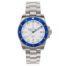 Load image into Gallery viewer, Heritor Automatic Luciano Bracelet Watch w/Date - Blue/White - HERHS1503
