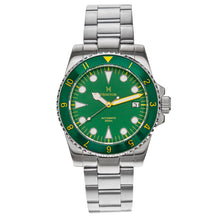 Load image into Gallery viewer, Heritor Automatic Luciano Bracelet Watch w/Date - Green - HERHS1505
